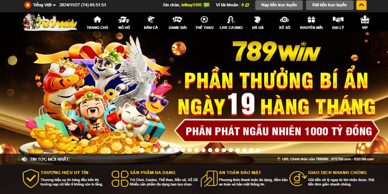 789win tạo nên sức hút mạnh mẽ trong giới cá cược trực tuyến